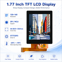 Fabrika 1.77 İnç TFT LCD Ekran Modülü 128x160 TN Panel LED Arka Aydınlatmalı Düşük Güç Tüketimi 2.8V Mantık Test Cihazı Proje Çözümü