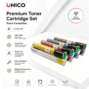 Cartouche de toner UNICO pour <span class=keywords><strong>imprimante</strong></span> laser rotative Gestetner MP C2030 C2050 C2530 C2550 C2051 C2551 <span class=keywords><strong>Nashuatec</strong></span> Rex - Product Image 2