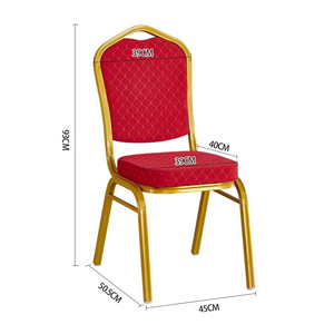 Chaises de Repas en Métal pour Hôtels, Mariages, Banquets, Réunions VIP, Restaurants, Événements, Fêtes et Églises - Product Image 6