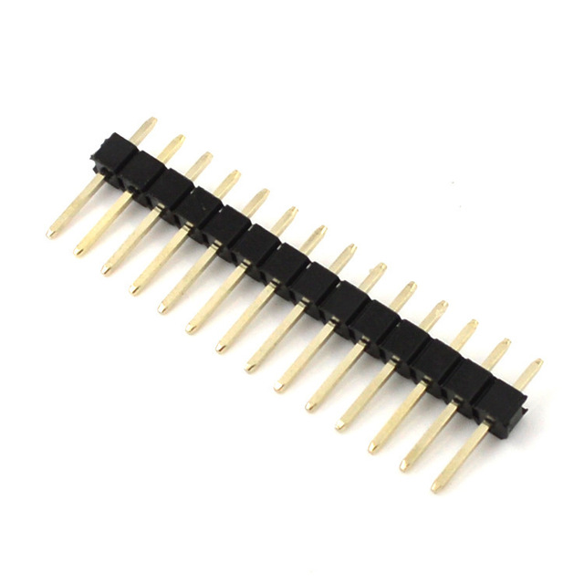 JBL Single-row Pin Header 2.54mm Pitch 1-40 Pins PBT Material Phosphor Bronze Contacts Gold Plated PCB Use Tape Reel Packaging