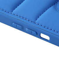 Étui de téléphone portable en coton rempli de cuir PU étui de téléphone adapté pour iPhone15pro max doudoune étui de téléphone antichute