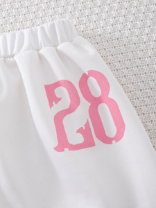 <span class=keywords><strong>T</strong></span>-shirt estiva da donna Casual da calcio <span class=keywords><strong>con</strong></span> scollo a <span class=keywords><strong>V</strong></span> e gonna a sbuffo 2 pz Set stampa modello per bambini - Product Image 6