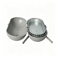 Barbecue portable ultra-compact au charbon de bois, design à transporter à la main avec loquet sécurisé pour camping et pique-nique en extérieur, 2-3 personnes