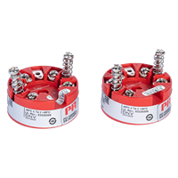 Transmitter Temperatur Terintegrasi IP43 Intrinsically Safe OEM ODM Modul Pengkabelan Sensor PT100 RTD Cangkang Plastik Anti Ledakan
