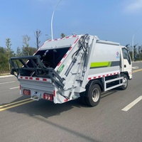 Camion compacteur de déchets JAC 4x2 140 CV 5,8 m³ avec chargement arrière pour la collecte des déchets sanitaires à vendre