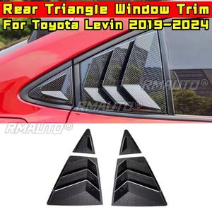 Embellecedor de ventana trasera triangular tipo aleta de tiburón para Toyota Levin 2019-2024, cubierta embellecedora para ventana de ventilación lateral trasera, accesorios para coche - Product Image 3