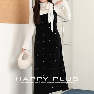 Robe longue en velours Happy Plus, taille plus, brodée, sans bretelles, pour femmes - Product Image 4