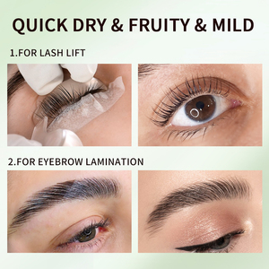 Couvercle doré à saveur personnalisée 8g adhésif naturel non irritant pour les cils fixation rapide kit <span class=keywords><strong>de</strong></span> levage des cils marque privée baume colle pour le levage des cils - Product Image 3