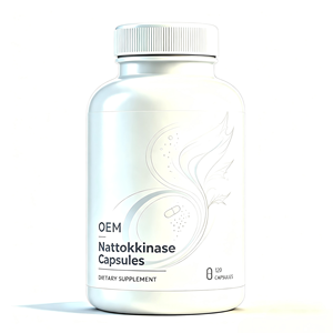 Cápsulas de Nattokinasa OEM que Proporcionan Soporte Nutricional Enzimático, Bienestar Cardiovascular y Flujo Sanguíneo Saludable, Apoyo para la Salud del Corazón - Product Image 1