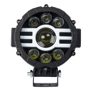 Phares Led de 7 pouces phare auxiliaire externe pour moto Harley <span class=keywords><strong>Honda</strong></span> Yamaha Compatible avec Wrangler - Product Image 1