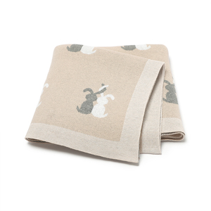Mimi xiong Fabrik OEKO-TEX Osterhasen Kinderwagen Abdeckung 100% Baumwolle Messgerät Neugeborene Baby Strick decke Super Soft - Product Image 5