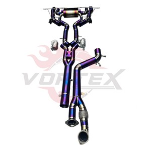Vortex Purple Burnt Titanium Valved Catback Exhaust System for BMW M2 G87 S58 3.0T 2022-2025 Direct Fit Tuning System <b>Kit</b> - Product Image 3