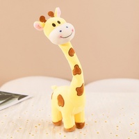 Nouveau produit, peluche girafe rose kawaii, jouet en peluche souple et pliable, girafe à long cou tacheté, poupée en peluche, cadeau pour la décoration de la chambre de bébé