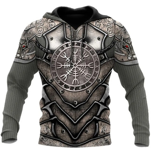 2025 kurt ejderha dövme baskı Unisex svetşört erkek moda artı boyutu eşofman uzun kollu sonbahar sezonu için - Product Image 5