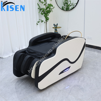 Kisen nouveau modèle de meubles cheveux Spa Salon confortable couché Massage lavage bassin thérapie esthéticienne Thai shampooing lit à vendre