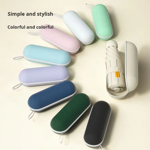 Parapluie mini pliable 5 volets pour femme, léger, portable, manuel, protection UV UPF50+, double usage soleil et pluie, ombrage total - Product Image 3