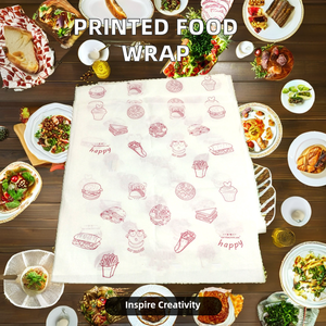 In bánh sandwich Giấy không thấm mỡ Burger Giấy Gói cho thực phẩm - Product Image 5