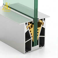 Profilé en U en aluminium pour base de garde-corps en verre, fente pour verre feuilleté 8+8mm, balustrade sans cadre pour balcon, diverses couleurs disponibles