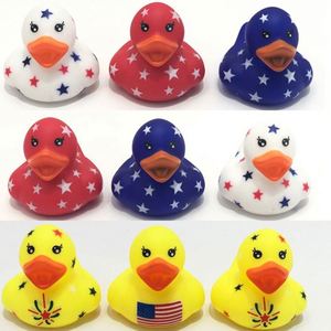 2 Inch Patriotic Bulk Independence Day Float Ducks Small Shower Star Rubber Ducky Christmas Party - Product Image 6