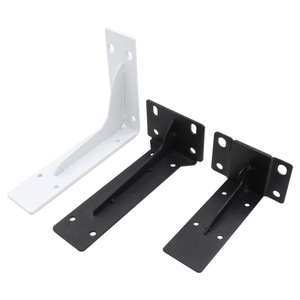 Soporte en Forma de L Jin Aoding, Resistente, de Acero Laminado en Frío, Negro/Blanco, Moderno, para Estantes de Gabinetes y Librerías - Product Image 3