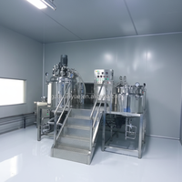 Machine de fabrication de pâte, gel, pommade et crème, mélangeur émulsifiant sous vide, homogénéisateur industriel sous vide, émulsifiant, machine de mélange