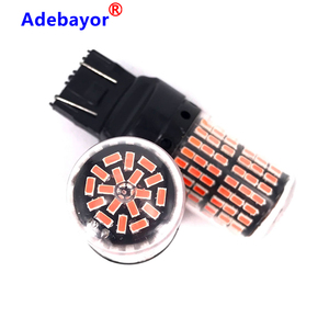 Dembélé T20 7443 Auto Ampoule Canbus Lumière De Secours 3014 SMD 144 LED Queue Feu De Stationnement Led Clignotant Ambre - Product Image 1