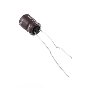 Condensateur traversant à allogement radial CAP ALUM 47UF 20% 6.3V TH UTT0J470MDD1TP 47 uF – Distributeur agréé - Product Image 1