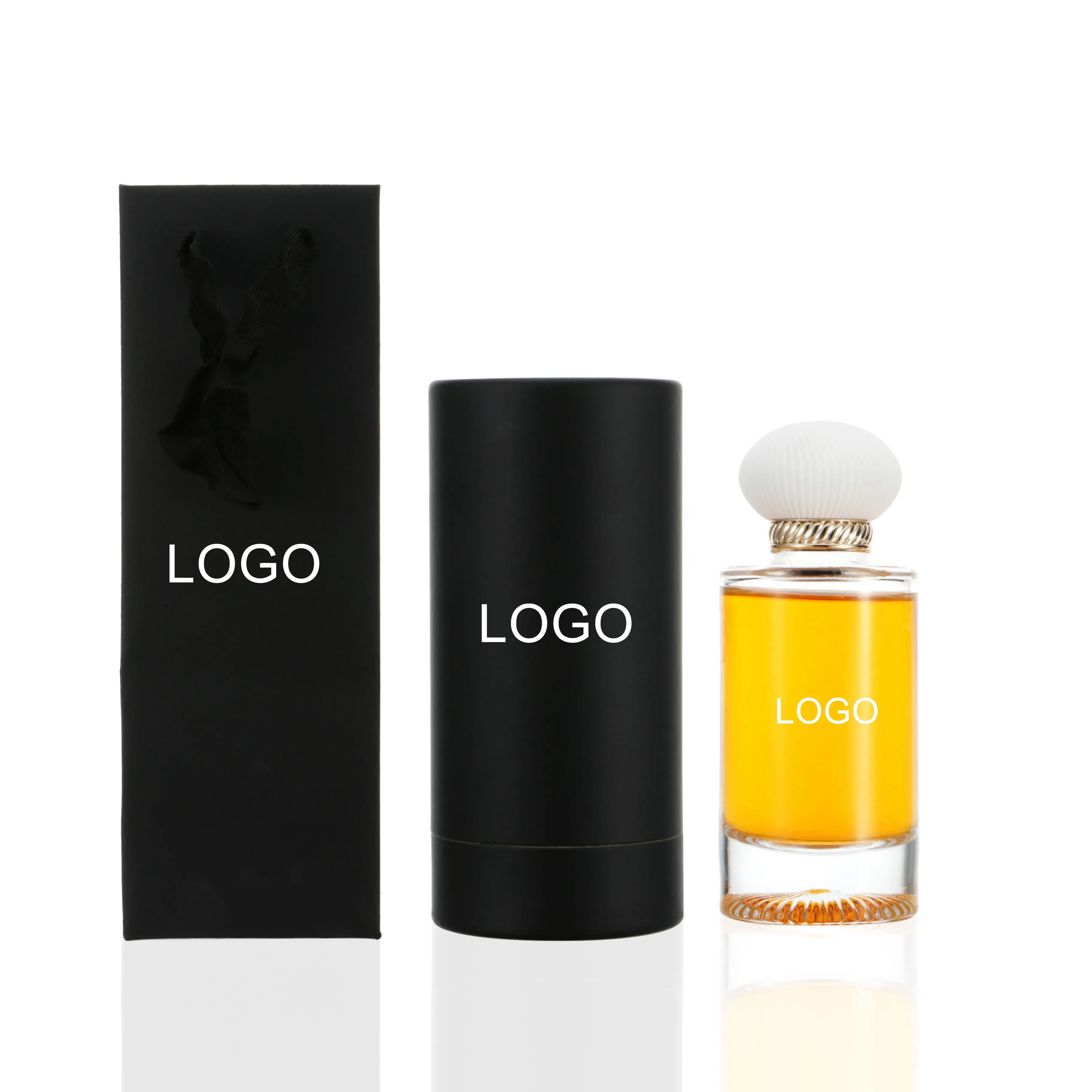 High End Cosmetics 50Ml Cylindrical Glass Perfume Bottle High End 100Ml Press Spray Bottle Packaging