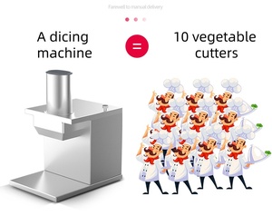Máquina Eléctrica Comercial para Cortar Vegetales en Cubos |   Cortador de Cubos para Patatas, Zanahorias y Cebollas, Máquina Procesadora de Alimentos - Product Image 5