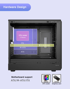 Boîtier <span class=keywords><strong>PC</strong></span> Gamer-X G Series Full Tower prend en charge les cartes mères ATX/MATX/ITX, <span class=keywords><strong>9</strong></span> ventilateurs, refroidisseur liquide 360 mm, alliage d'aluminium maillé, ports USB avant, en stock - Product Image 5