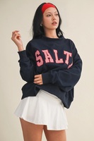Sweat à capuche surdimensionné en coton pour femme, brodé sur mesure, col rond, tricoté, design de créateur, ensemble unisexe, personnalisation avec logo