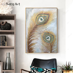 <span class=keywords><strong>Peinture</strong></span> abstraite moderne <span class=keywords><strong>de</strong></span> paysage à l'huile <span class=keywords><strong>de</strong></span> toile peinte à la main <span class=keywords><strong>de</strong></span> <span class=keywords><strong>plume</strong></span> <span class=keywords><strong>de</strong></span> <span class=keywords><strong>paon</strong></span> d'or pour la décoration <span class=keywords><strong>de</strong></span> salon avec Anime - Product Image 6