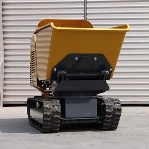 Multifunctionele Mini Hydraulische Crawler Loader Rubber Rupsdump Buggy Voor Mijnbouw Landbouw Rotatie Met Betonnen Dump - Product Image 2