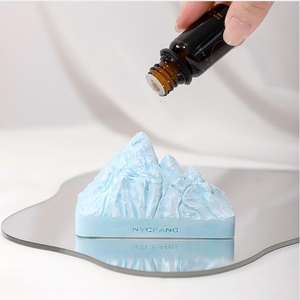 Ensembles de diffuseurs de roseaux ROOGO en forme de montagne enneigée Difusores d'arômes de luxe avec huiles essentielles rehaussent élégamment les rituels quotidiens - Product Image 1