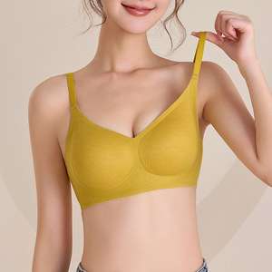 Soutien-gorge sans armatures de haute qualité, petit format, sans coutures, anti-affaissement, avec bandes latérales souples en gel, effet push-up, confort optimal pour la poitrine - Product Image 3