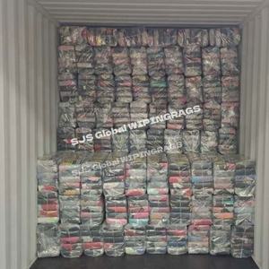 Trapo Industrial Multicolor Compactado 10 Kg 100% Algodón Reciclado, Trapos de Camiseta de Colores Mezclados para Limpieza - Product Image 1