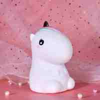 Veilleuse LED rechargeable en silicone mignonne de dessin animé pour enfants pour table