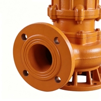 Pompe submersible en fonte pour eaux usées, haute pression, contrôle entièrement automatique, grand débit (150-300m³/h), pour usage en ingénierie et sous-sols
