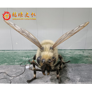 2024 gran calidad Superior Popular impermeable gran oferta abeja <span class=keywords><strong>Robot</strong></span> Zigong Animatronic animal abeja modelo con sonido para zoológico - Product Image 2