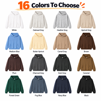 Sweat-shirt à capuche pour homme, personnalisé avec logo, en coton mélangé épais 350g, doublé, coupe-vent, chaud et épais, pour l'hiver
