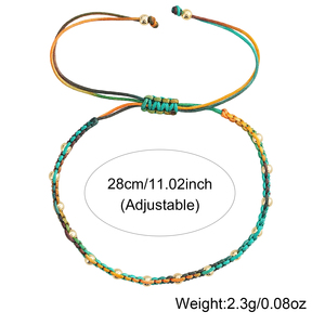 Pulsera <span class=keywords><strong>de</strong></span> la Suerte Go2boho, Chapada en Oro, Accesorios <span class=keywords><strong>de</strong></span> Joyería para Mujeres, Hombres <span class=keywords><strong>y</strong></span> Parejas, Regalos <span class=keywords><strong>de</strong></span> <span class=keywords><strong>Amistad</strong></span>, Verano, Playa, Surfista - Product Image 6