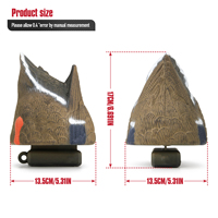 Leurre de chasse 3D en forme de queue de canard, en plastique simulé, durable, écologique, avec quille lestée