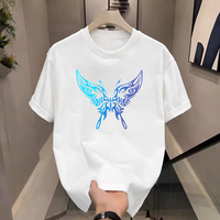 T-shirt de créateur pour hommes de nouveau style en gros de haute qualité 100% coton à la mode imprimé ample chemise de base de sport décontractée marque de mode