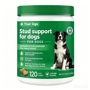 プライベートブランド犬用スタッドフレーバーソフトチュウペットサプリメント天然男性犬用生殖機能サポートサプリメント - Product Image 1