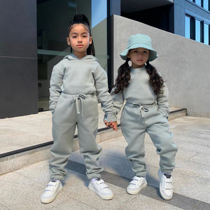 Crianças Roupas 2 Piece Sets Crianças Hoodies e Sweatpants Baby <span class=keywords><strong>Clothes</strong></span> Crianças Tricô Sweatsuit Setsr Meninas Vestuário Set - Product Image 3