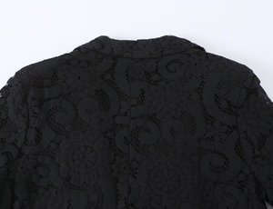 Blazer <span class=keywords><strong>de</strong></span> Oficina Personalizado para <span class=keywords><strong>Mujer</strong></span> 2026 con Ribete <span class=keywords><strong>de</strong></span> Encaje, <span class=keywords><strong>Chaqueta</strong></span> Formal <span class=keywords><strong>de</strong></span> Trabajo Estilo Europeo, OEM/ODM por Fábrica <span class=keywords><strong>de</strong></span> Ropa China - Product Image 4