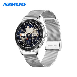 Montre connectée HK38 pour femmes, écran AMOLED 1,19 pouce, appels Bluetooth, NFC, IP68, fréquence cardiaque, SpO2, suivi du sommeil, du stress et des cycles menstruels, ultra-fine 8 mm, ronde, vente en gros OEM ODM - Product Image 1