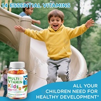 AegleWell OEM ODM Multivitamines quotidiennes pour enfants assorties d'arômes de fruits pour les enfants de 2 ans et plus, vitamines gommeuses avec vitamine C et D