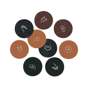 Customizable Felt Non-Woven Cup Coaster Embroidery/Printing/Laser Cutting Round Design Promotional Drink Coaster