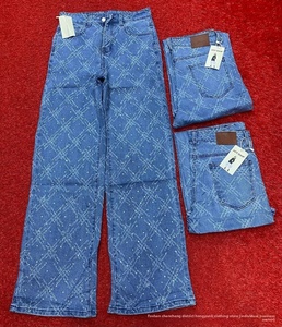 <span class=keywords><strong>Jeans</strong></span> Cargo a Gamba Larga in Denim Stile <span class=keywords><strong>Boyfriend</strong></span> per <span class=keywords><strong>Donna</strong></span>, Moda Streetwear Primaverile, Vendita all'Ingrosso - Product Image 5